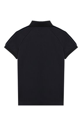Детское хлопковое поло EMPORIO ARMANI темно-синего цвета по цене 7275 руб., арт. 6G4F96/4JGSZ | Фото 2 Детское хлопковое поло EMPORIO ARMANI темно-синего цвета, арт. 6G4F96/4JGSZ | Фото 2