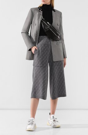 Женские шерстяные брюки STELLA MCCARTNEY серого цвета по цене 45950 руб., арт. 574747/S2093 | Фото 2 Женские шерстяные брюки STELLA MCCARTNEY серого цвета, арт. 574747/S2093 | Фото 2