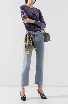 Женские джинсы OFF-WHITE голубого цвета по цене 42500 руб., арт. 0WYA004E197730778700 | Фото 2 Женские джинсы OFF-WHITE голубого цвета, арт. 0WYA004E197730778700 | Фото 2