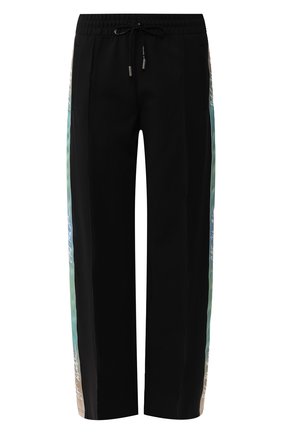 Женские брюки с лампасами OFF-WHITE черного цвета по цене 59950 руб., арт. 0WCH005E19E620771000 | Фото 1 Женские брюки с лампасами OFF-WHITE черного цвета, арт. 0WCH005E19E620771000 | Фото 1