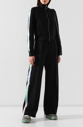 Женский кардиган OFF-WHITE черного цвета по цене 59000 руб., арт. 0WBA049E19E620771000 | Фото 2 Женский кардиган OFF-WHITE черного цвета, арт. 0WBA049E19E620771000 | Фото 2