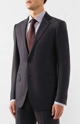Мужской шерстяной костюм ERMENEGILDO ZEGNA серого цвета по цене 219500 руб., арт. 622684/221225 | Фото 2 Мужской шерстяной костюм ERMENEGILDO ZEGNA серого цвета, арт. 622684/221225 | Фото 2