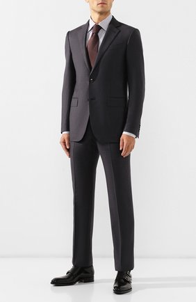Мужская хлопковая сорочка ERMENEGILDO ZEGNA фиолетового цвета по цене 28250 руб., арт. 601308/9MS0PA | Фото 2 Мужская хлопковая сорочка ERMENEGILDO ZEGNA фиолетового цвета, арт. 601308/9MS0PA | Фото 2