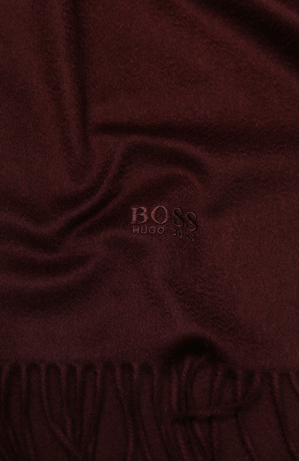 Мужской кашемировый шарф BOSS бордового цвета по цене 22000 руб., арт. 50415017 | Фото 2 Мужской кашемировый шарф BOSS бордового цвета, арт. 50415017 | Фото 2