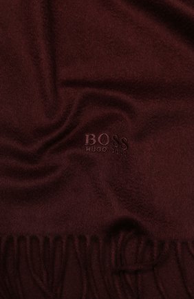 Мужской кашемировый шарф BOSS бордового цвета по цене 22000 руб., арт. 50415017 | Фото 2 Мужской кашемировый шарф BOSS бордового цвета, арт. 50415017 | Фото 2