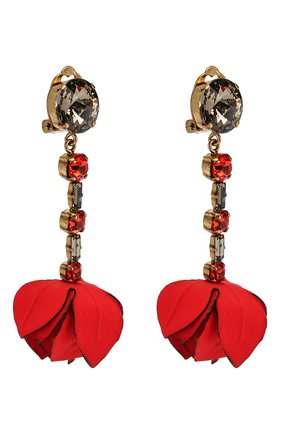 Женские серьги-клипсы MARNI красного цвета по цене 26700 руб., арт. 0RMV0107A0/T2000 | Фото 3 Женские серьги-клипсы MARNI красного цвета, арт. 0RMV0107A0/T2000 | Фото 3