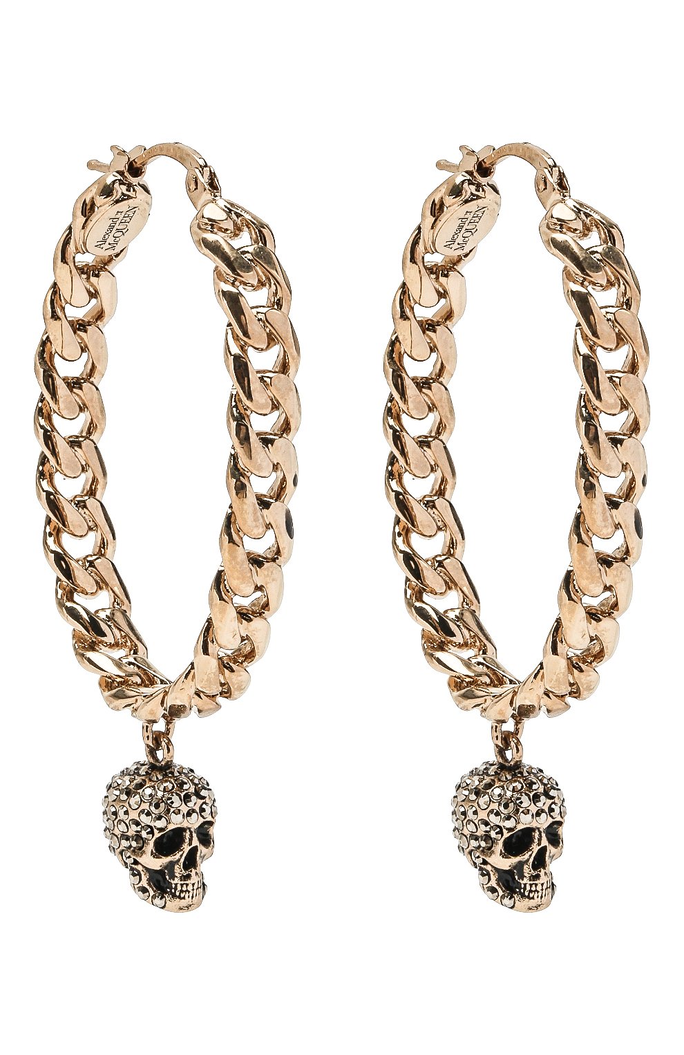 Женские серьги ALEXANDER MCQUEEN золотого цвета, арт. 583028/J160Z | Фото 1