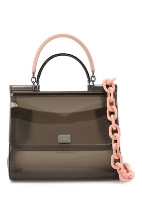 Женская сумка sicily large DOLCE & GABBANA серого цвета по цене 108000 руб., арт. BB6235/AJ025 | Фото 1 Женская сумка sicily large DOLCE & GABBANA серого цвета, арт. BB6235/AJ025 | Фото 1