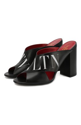 Кожаные мюли Valentino Garavani VLTN | Фото №1 Кожаные мюли Valentino Garavani VLTN | Фото №1