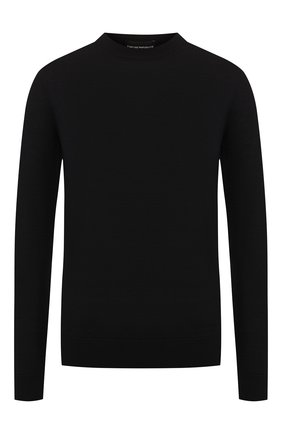 Женская шерстяной пуловер EMPORIO ARMANI темно-синего цвета по цене 14500 руб., арт. 8N2MZR/2M9DZ | Фото 1 Женская шерстяной пуловер EMPORIO ARMANI темно-синего цвета, арт. 8N2MZR/2M9DZ | Фото 1