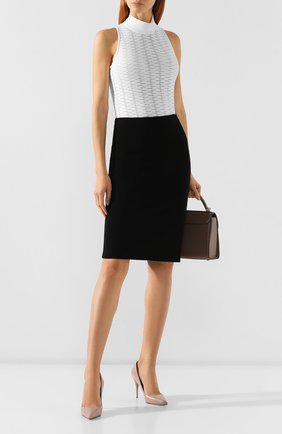 Женская топ EMPORIO ARMANI белого цвета по цене 14400 руб., арт. 6G2K8B/2J40Z | Фото 2 Женская топ EMPORIO ARMANI белого цвета, арт. 6G2K8B/2J40Z | Фото 2