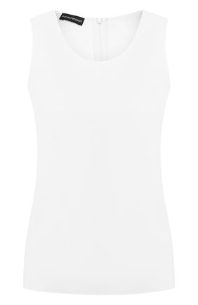 Женская топ EMPORIO ARMANI белого цвета по цене 23050 руб., арт. 0NK43T/02003 | Фото 1 Женская топ EMPORIO ARMANI белого цвета, арт. 0NK43T/02003 | Фото 1