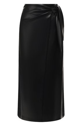 Женская юбка-миди NANUSHKA черного цвета по цене 31850 руб., арт. AMAS_BLACK_VEGAN LEATHER | Фото 1 Женская юбка-миди NANUSHKA черного цвета, арт. AMAS_BLACK_VEGAN LEATHER | Фото 1