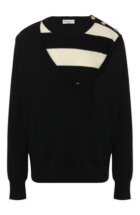 Женская шерстяной пуловер SONIA RYKIEL черно-белого цвета по цене 56050 руб., арт. 13165800-DB | Фото 1 Женская шерстяной пуловер SONIA RYKIEL черно-белого цвета, арт. 13165800-DB | Фото 1