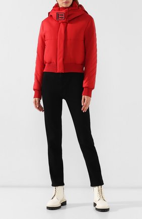 Женский утепленная куртка OFF-WHITE красного цвета по цене 110500 руб., арт. 0WEA174E19A390692020 | Фото 2 Женский утепленная куртка OFF-WHITE красного цвета, арт. 0WEA174E19A390692020 | Фото 2