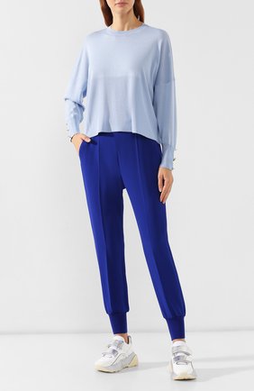 Женские джоггеры из вискозы STELLA MCCARTNEY синего цвета по цене 43950 руб., арт. 341416/SCA06 | Фото 2 Женские джоггеры из вискозы STELLA MCCARTNEY синего цвета, арт. 341416/SCA06 | Фото 2