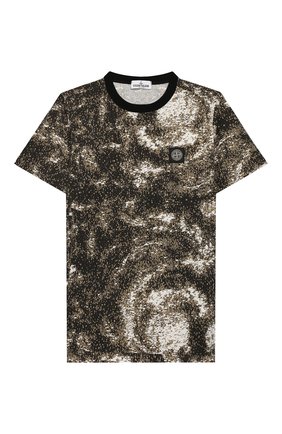 Детская хлопковая футболка STONE ISLAND хаки цвета по цене 6260 руб., арт. 711622058/14 | Фото 1 Детская хлопковая футболка STONE ISLAND хаки цвета, арт. 711622058/14 | Фото 1
