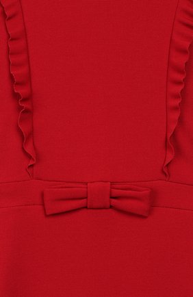 Детское платье DAL LAGO красного цвета, арт. R280/8111/7-12 | Фото 3 (Рукава: Длинные; Материал внешний: Вискоза; Девочки Кросс-КТ: Платье-одежда; Девочки-школьная форма: Платья; Статус проверки: Проверена категория)