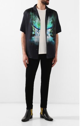 Мужские кожаные челси OFF-WHITE черного цвета по цене 49950 руб., арт. 0MIA130E19D680491060 | Фото 2 Мужские кожаные челси OFF-WHITE черного цвета, арт. 0MIA130E19D680491060 | Фото 2