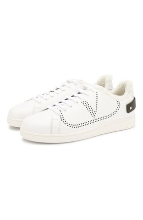 Кожаные кеды Valentino Garavani Vlogo | Фото №1 Кожаные кеды Valentino Garavani Vlogo | Фото №1