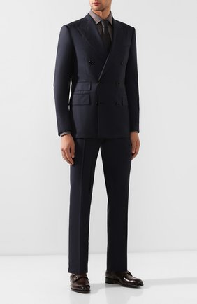 Мужская хлопковая сорочка TOM FORD коричневого цвета по цене 39650 руб., арт. 6FT225/94S1JE | Фото 2 Мужская хлопковая сорочка TOM FORD коричневого цвета, арт. 6FT225/94S1JE | Фото 2