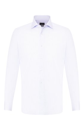 Мужская хлопковая сорочка ERMENEGILDO ZEGNA сиреневого цвета по цене 31650 руб., арт. 601039/9MS0BA | Фото 1 Мужская хлопковая сорочка ERMENEGILDO ZEGNA сиреневого цвета, арт. 601039/9MS0BA | Фото 1 (Материал внешний: Хлопок; Статус проверки: Проверено, Проверена категория; Длина (для топов): Стандартные; Рукава: Длинные; Принт: Полоска; Случай: Формальный; Мужское Кросс-КТ: Сорочка-одежда; Воротник: Акула; Манжеты: На пуговицах)