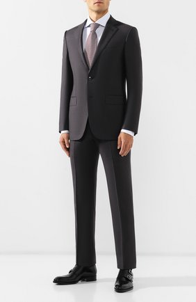 Мужская хлопковая сорочка ERMENEGILDO ZEGNA сиреневого цвета по цене 31650 руб., арт. 601039/9MS0BA | Фото 2 Мужская хлопковая сорочка ERMENEGILDO ZEGNA сиреневого цвета, арт. 601039/9MS0BA | Фото 2 (Материал внешний: Хлопок; Статус проверки: Проверено, Проверена категория; Длина (для топов): Стандартные; Рукава: Длинные; Принт: Полоска; Случай: Формальный; Мужское Кросс-КТ: Сорочка-одежда; Воротник: Акула; Манжеты: На пуговицах)