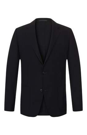 Мужской шерстяной пиджак Z ZEGNA темно-синего цвета по цене 103500 руб., арт. 654721/1XPKG0 | Фото 1 Мужской шерстяной пиджак Z ZEGNA темно-синего цвета, арт. 654721/1XPKG0 | Фото 1