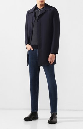 Мужской плащ CORNELIANI темно-синего цвета по цене 76100 руб., арт. 8435B3-9820133/00 | Фото 2 Мужской плащ CORNELIANI темно-синего цвета, арт. 8435B3-9820133/00 | Фото 2