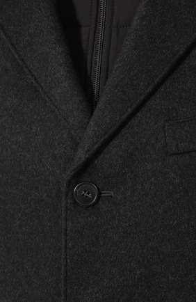 Мужской шерстяное пальто CORNELIANI темно-серого цвета, арт. 841584-9813179/00 | Фото 5 (Материал внешний: Шерсть; Рукава: Длинные; Длина (верхняя одежда): До середины бедра; Материал подклада: Синтетический материал; Мужское Кросс-КТ: Верхняя одежда, пальто-верхняя одежда; Статус проверки: Проверено, Проверена категория; Стили: Кэжуэл)