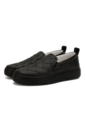 Мужские кожаные слипоны BOTTEGA VENETA черного цвета по цене 42650 руб., арт. 578303/VBPG1 | Фото 1 Мужские кожаные слипоны BOTTEGA VENETA черного цвета, арт. 578303/VBPG1 | Фото 1