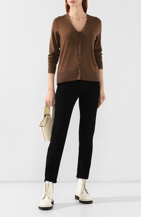 Женский шерстяной кардиган PROENZA SCHOULER коричневого цвета по цене 52450 руб., арт. R1937238-KW084 | Фото 2 Женский шерстяной кардиган PROENZA SCHOULER коричневого цвета, арт. R1937238-KW084 | Фото 2