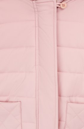 Детского куртка с капюшоном LORO PIANA розового цвета по цене 86100 руб., арт. FAG3867 | Фото 3 Детского куртка с капюшоном LORO PIANA розового цвета, арт. FAG3867 | Фото 3