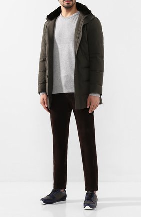 Мужская пуховик KITON хаки цвета по цене 689500 руб., арт. UW0585MV03S03 | Фото 2 Мужская пуховик KITON хаки цвета, арт. UW0585MV03S03 | Фото 2