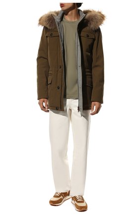 Мужская парка KITON хаки цвета по цене 557000 руб., арт. UW0642V03S41 | Фото 2 Мужская парка KITON хаки цвета, арт. UW0642V03S41 | Фото 2 (Материал подклада: Синтетический материал; Материал внешний: Синтетический материал, Хлопок, Полиэстер; Рукава: Длинные; Мужское Кросс-КТ: Верхняя одежда; Кросс-КТ: Куртка; Длина (верхняя одежда): До середины бедра; Статус проверки: Проверена категория)