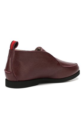 Мужские кожаные ботинки KITON бордового цвета, арт. USSFLYN00126/LINING M0NT0NE | Фото 4 (Материал внешний: Кожа; Материал утеплителя: Натуральный мех; Мужское Кросс-КТ: Ботинки-обувь, зимние ботинки; Материал внутренний: Натуральная кожа; Подошва: Плоская)