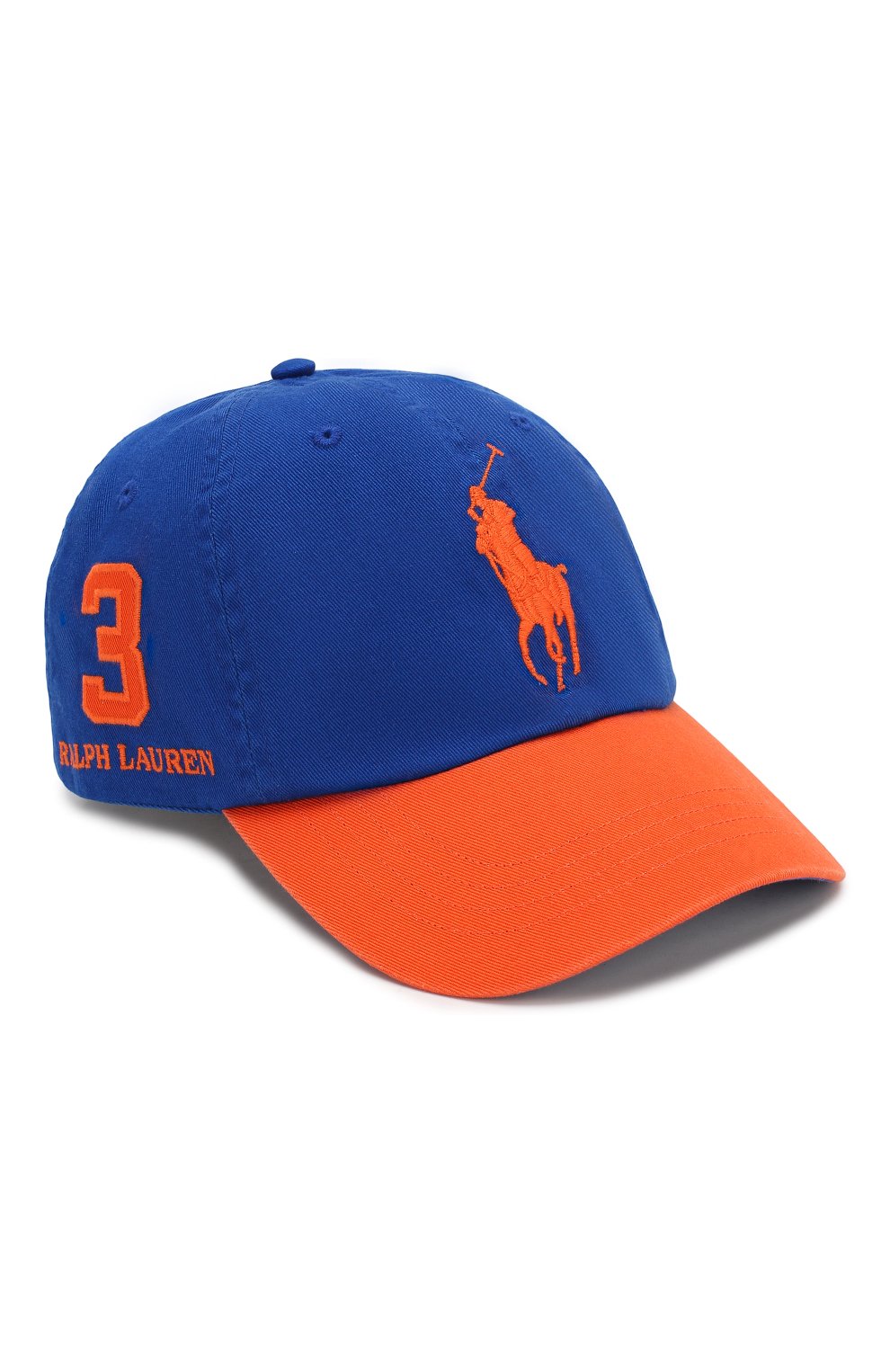 Мужской хлопковая бейсболка POLO RALPH LAUREN синего цвета, арт. 710763073 | Фото 1