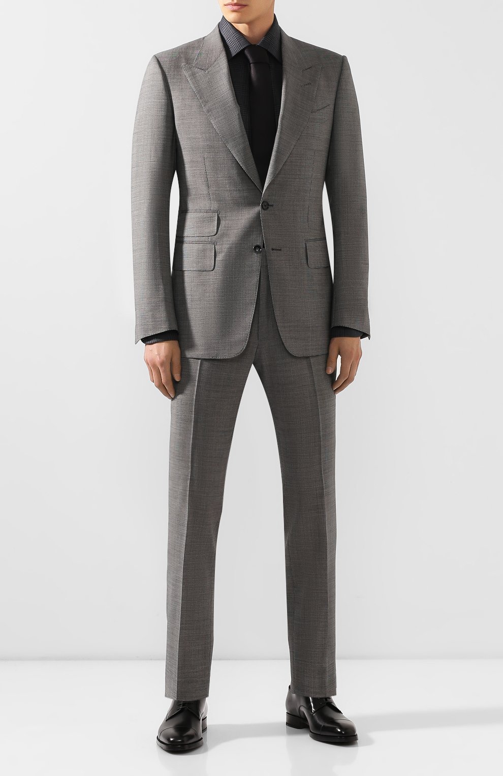 Мужской серый шерстяной костюм TOM FORD купить в интернет-магазине ЦУМ ...