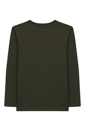 Детская хлопковый лонгслив GIVENCHY хаки цвета по цене 11050 руб., арт. H25148 | Фото 2 Детская хлопковый лонгслив GIVENCHY хаки цвета, арт. H25148 | Фото 2