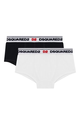 Детские комплект из двух хлопковых трусов DSQUARED2 разноцветного цвета по цене 3720 руб., арт. DQ035S-D00SX | Фото 1 Детские комплект из двух хлопковых трусов DSQUARED2 разноцветного цвета, арт. DQ035S-D00SX | Фото 1