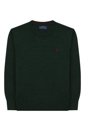 Детский шерстяной пуловер POLO RALPH LAUREN темно-зеленого цвета по цене 6275 руб., арт. 322749887 | Фото 1 Детский шерстяной пуловер POLO RALPH LAUREN темно-зеленого цвета, арт. 322749887 | Фото 1