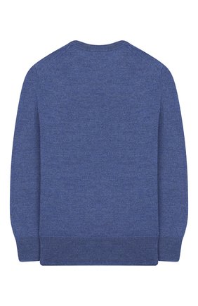 Детский шерстяной пуловер POLO RALPH LAUREN голубого цвета по цене 6275 руб., арт. 321749887 | Фото 2 Детский шерстяной пуловер POLO RALPH LAUREN голубого цвета, арт. 321749887 | Фото 2