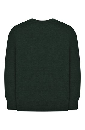 Детский шерстяной пуловер POLO RALPH LAUREN темно-зеленого цвета по цене 6275 руб., арт. 321749887 | Фото 2 Детский шерстяной пуловер POLO RALPH LAUREN темно-зеленого цвета, арт. 321749887 | Фото 2