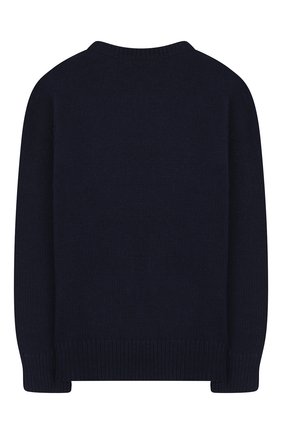 Детский пуловер из шерсти и хлопка POLO RALPH LAUREN темно-синего цвета по цене 13350 руб., арт. 313754993 | Фото 2 Детский пуловер из шерсти и хлопка POLO RALPH LAUREN темно-синего цвета, арт. 313754993 | Фото 2