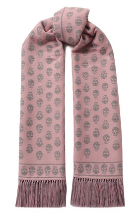 Мужские шарф из смеси шерсти и шелка ALEXANDER MCQUEEN розового цвета по цене 41700 руб., арт. 538435/3707Q | Фото 1 Мужские шарф из смеси шерсти и шелка ALEXANDER MCQUEEN розового цвета, арт. 538435/3707Q | Фото 1