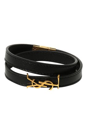 Женский кожаный браслет SAINT LAURENT черного цвета по цене 25550 руб., арт. 536073/B000J | Фото 1 Женский кожаный браслет SAINT LAURENT черного цвета, арт. 536073/B000J | Фото 1