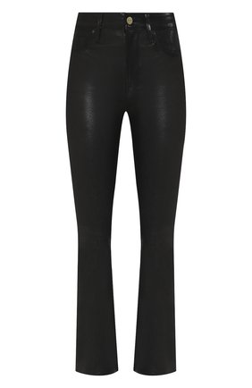 Женские кожаные брюки FRAME DENIM черного цвета по цене 89950 руб., арт. LWLT0171 | Фото 1 Женские кожаные брюки FRAME DENIM черного цвета, арт. LWLT0171 | Фото 1