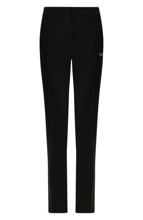 Женские брюки из смеси вискозы и шерсти OFF-WHITE черного цвета по цене 42500 руб., арт. 0WCA060E195150771000 | Фото 1 Женские брюки из смеси вискозы и шерсти OFF-WHITE черного цвета, арт. 0WCA060E195150771000 | Фото 1