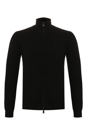 Мужская кардиган из вискозы EMPORIO ARMANI черного цвета по цене 16900 руб., арт. 8N1EA1/1MPQZ | Фото 1 Мужская кардиган из вискозы EMPORIO ARMANI черного цвета, арт. 8N1EA1/1MPQZ | Фото 1