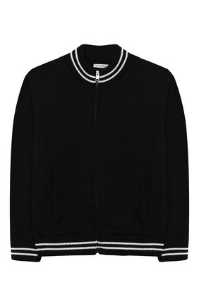 Детский шерстяной кардиган DOLCE & GABBANA черного цвета по цене 29950 руб., арт. L4KW35/JAVPH/2-6 | Фото 1 Детский шерстяной кардиган DOLCE & GABBANA черного цвета, арт. L4KW35/JAVPH/2-6 | Фото 1